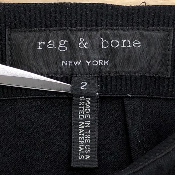 Rag & Bone Women Size 2 Pants Simone Rear Zip Trouser Career Pants USA Made - Picture 9 of 12
